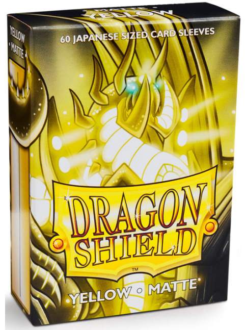 60 Protectores Japanese Size Mate Yellow Dragon Shield