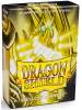 60 Protectores Japanese Size Matte Yellow Dragon Shield