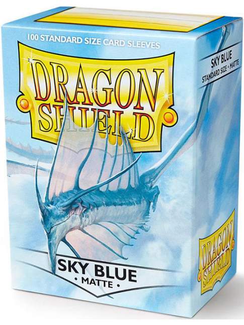 100 Protectores Estandar Mate Sky Blue Dragon Shield