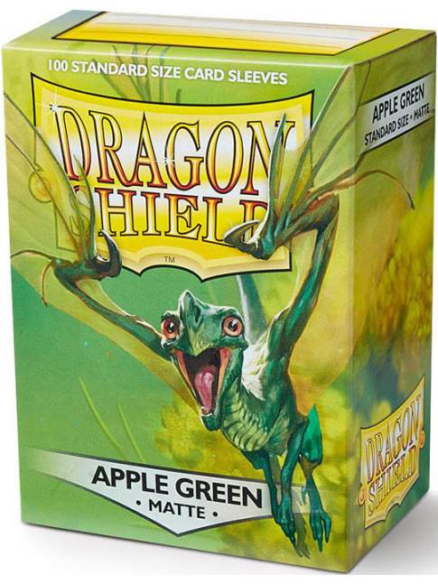 100 Protectores Estandar Mate Apple Green Dragon Shield
