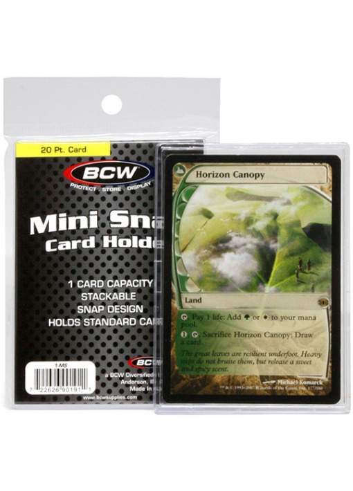 1 Protector Acrílico BCW Mini Snap Card Holder
