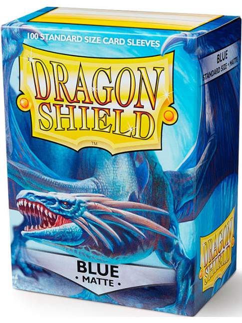 100 Protectores Estandar Mate Blue Dragon Shield