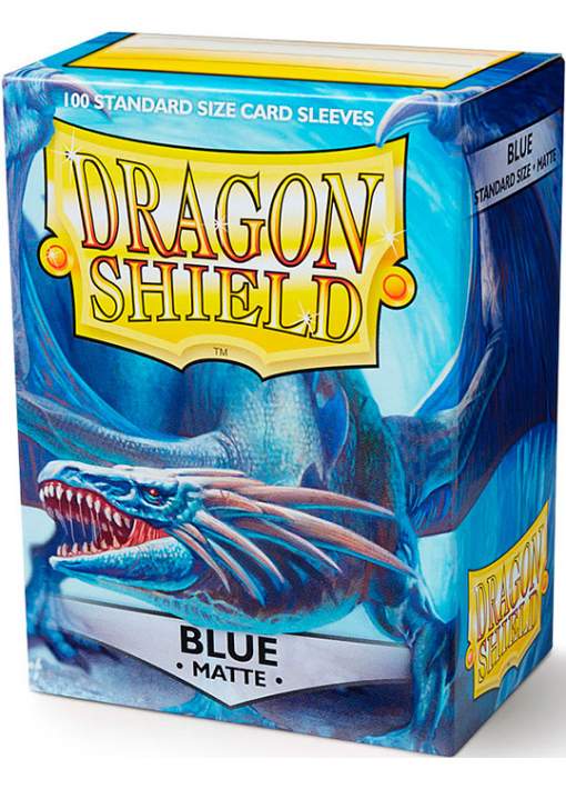 100 Protectores Estandar Mate Blue Dragon Shield