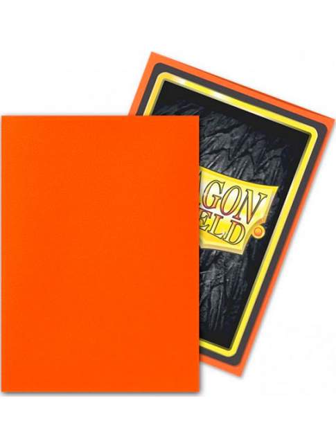 100 Protectores Estandar Mate Tangerine Dragon Shield