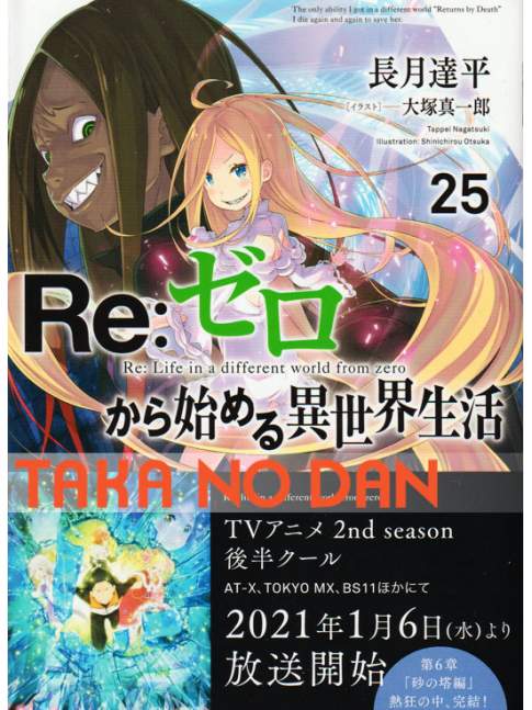 Light Novel Re: Zero Kara Hajimeru Isekai Seikatsu Vol.25