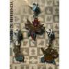 Pokémon Center Metal Key Chain Charm - Hydreigon Zweilous Deino