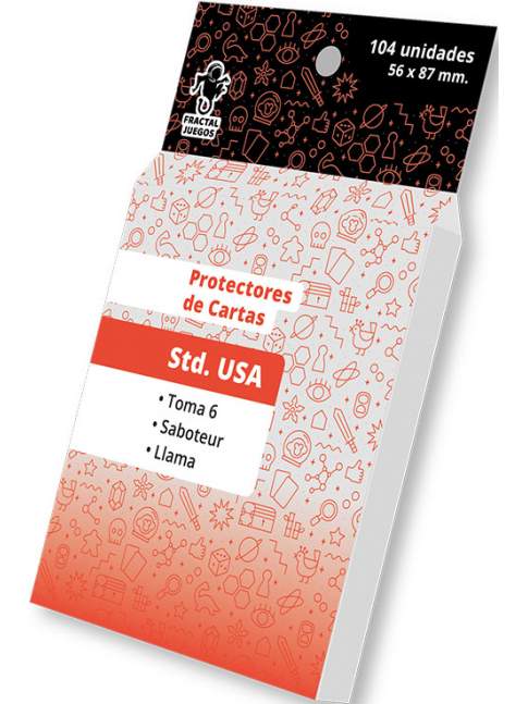 104 Protectores Americano FRACTAL Cartas Tamaño 56x87 MM