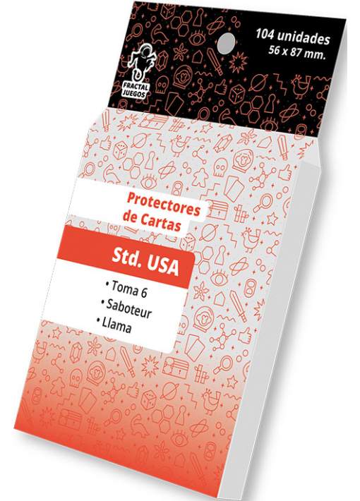 104 Protectores Estandar Americano FRACTAL Cartas Tamaño 56x87 MM