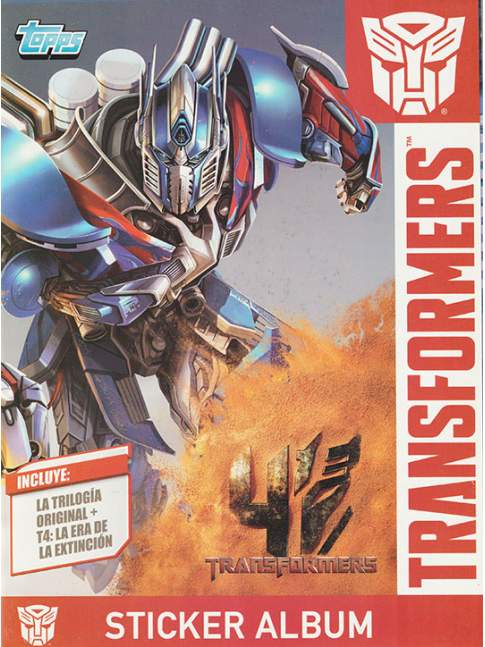 Transformers Álbum + 50 Sobres Sellados TOPPS ARGENTINA