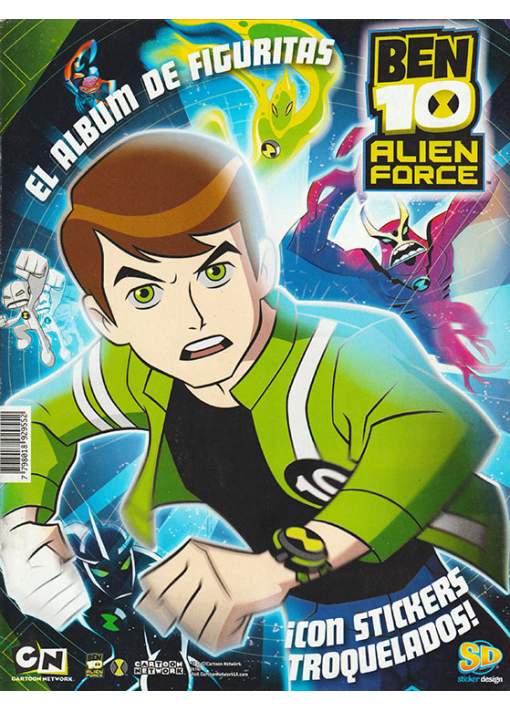 Álbum Ben 10 Alien Force + 50 Sobres Sellados STICKER DESIGN