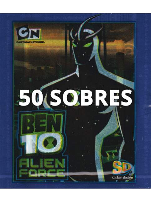 Álbum Ben 10 Alien Force + 50 Sobres Sellados STICKER DESIGN