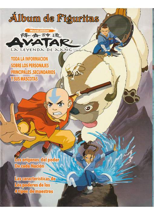 Álbum Avatar The Last Airbender + 50 Sobres Sellados DISTEM