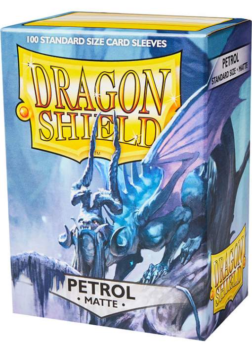  100 Protectores Estandar Mate Petrol Dragon Shield