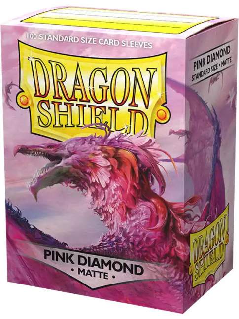 100 Protectores Estandar Mate Pink Diamond Dragon Shield