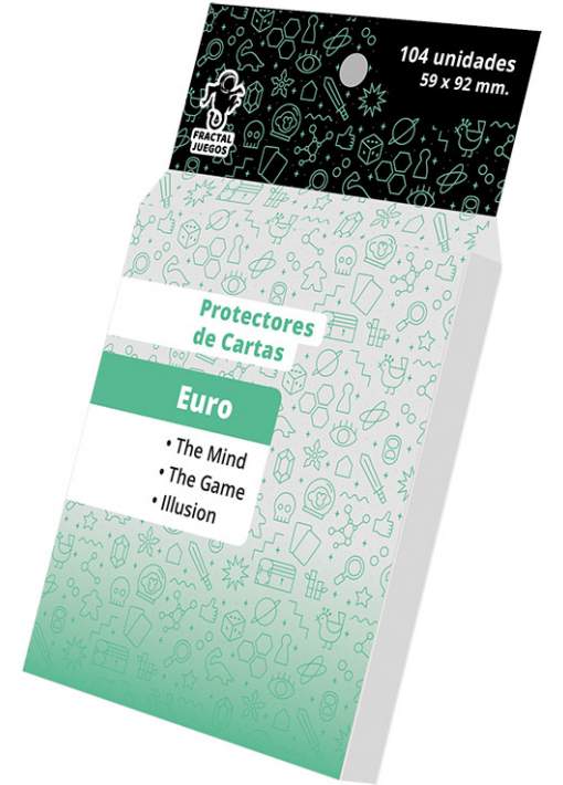 104 Protectores Euro Fractal Cartas Tamaño 59x92 MM