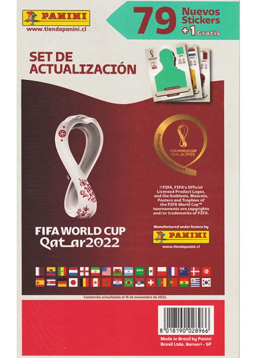 Fifa World Cup Qatar 2022 Set de Actualización PANINI