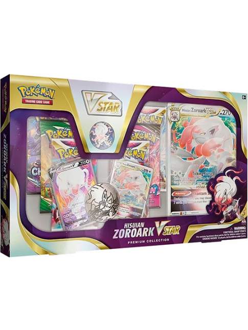 Caja Pokémon Hisuian Zoroark VSTAR Premium Collection