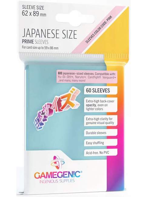 60 Protectores Japanese Size GameGenic COLOR A ELECCIÓN