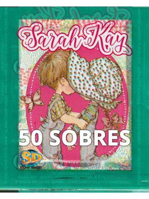 La Historia de Sarah Kay Álbum + 50 Sobres Sellados STICKER DESIGN