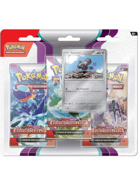 Pokémon Evoluciones en Paldea Blister 3 Sobres + Carta Promo