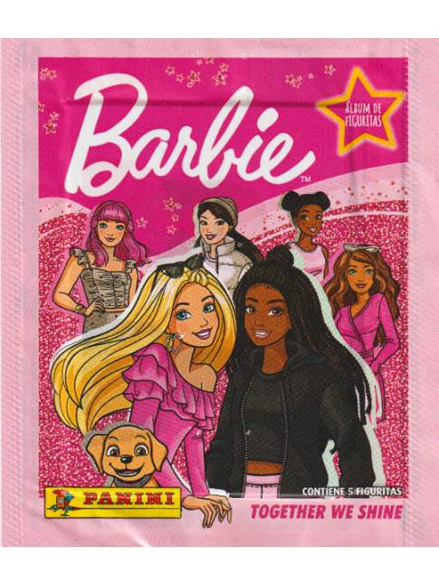 1 Sobre Barbie Juntas Brillamos PANINI