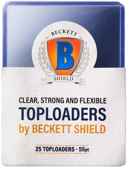 25 Protectores BECKETT SHIELD Toploaders Standard 55pt