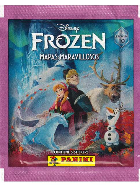 1 Sobre 10 Años Frozen Mapas Maravillosos PANINI