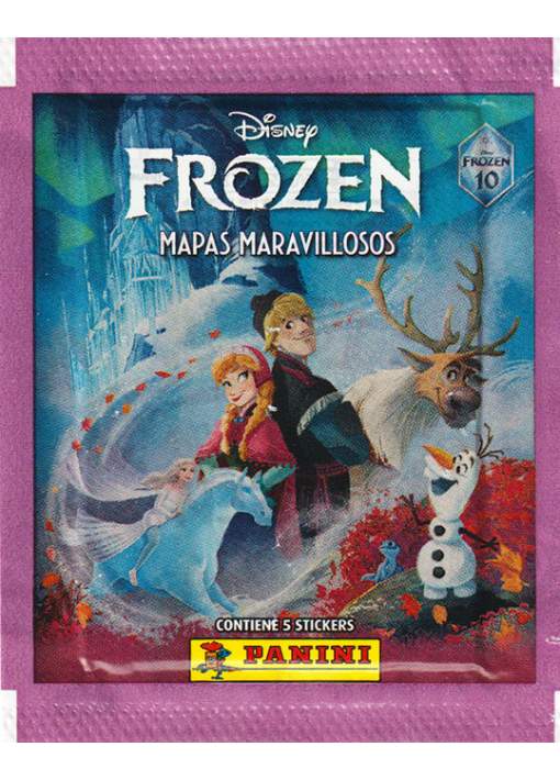 1 Sobre 10 Años Frozen Mapas Maravillosos PANINI