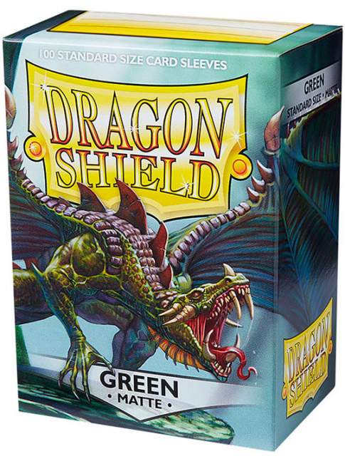 100 Protectores Estandar Mate Green Dragon Shield
