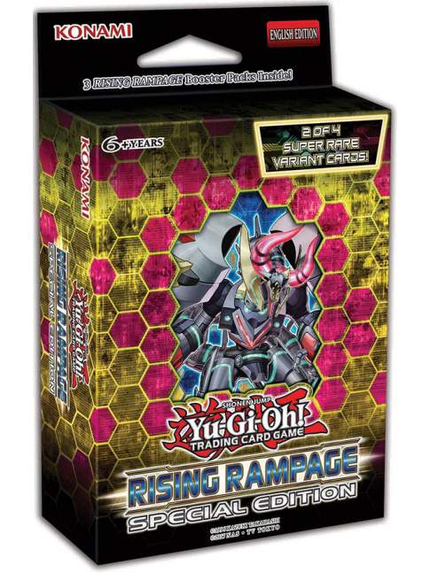Special Edition Rising Rampage Yu-Gi-Oh! 3 Sobres + 2 Cartas Promo