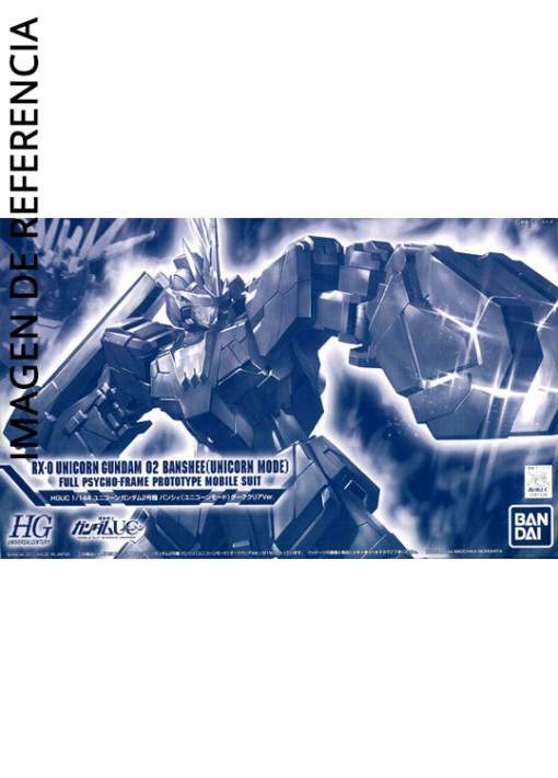 P-Bandai 1/144 HGUC RX-0 Unicorn Gundam 02 Banshee Unicorn Mode (Dark Clear)