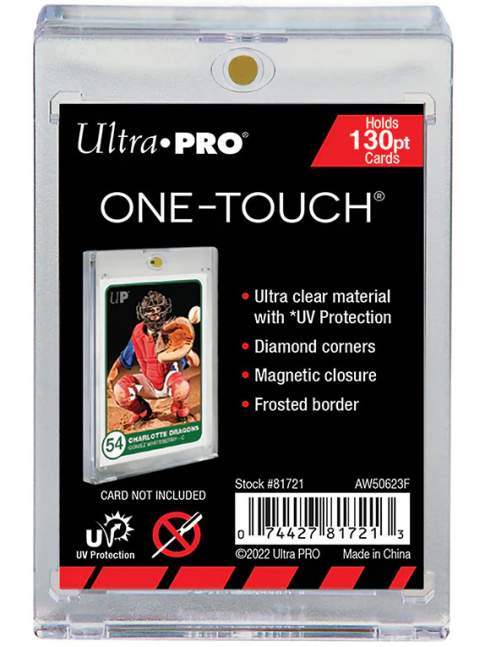 Protector Acrílico Con Imán UltraPro One-Touch Magnetic Card Holder 130 PT.