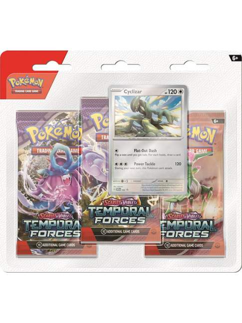 Pokémon Temporal Forces 3-Pack Blister 3 Sobres + Carta Promo