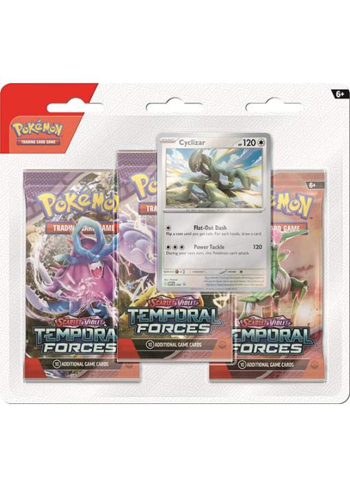 Pokémon Temporal Forces 3-Pack Blister 3 Sobres + Carta Promo