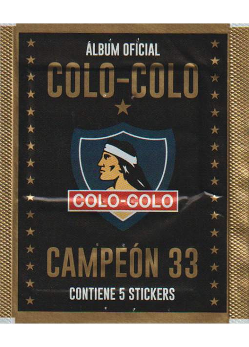 1 Sobre Colo-Colo Campeón 33 PANINI