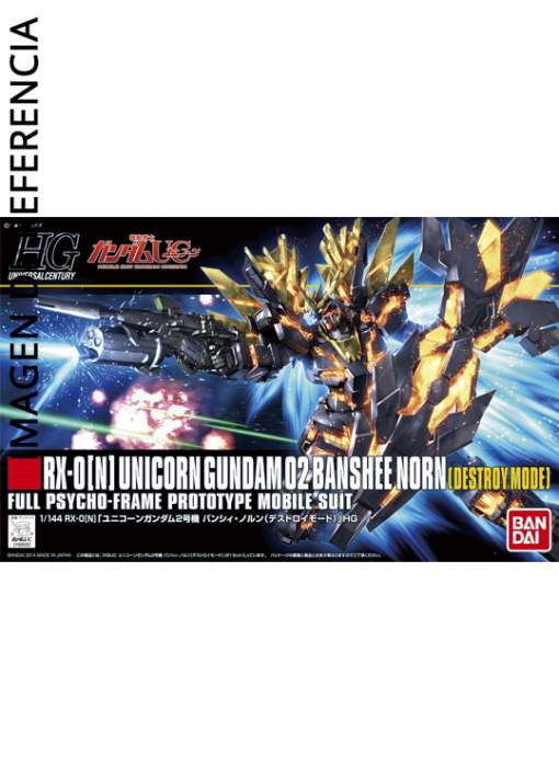 1/144 HGUC RX-0[N] Unicorn Gundam 02 Banshee Norn Destroy Mode - Gundam Unicorn