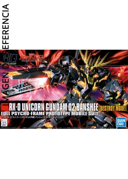 1/144 HGUC RX-0 Unicorn Gundam 02 Banshee Destroy Mode - Gundam Unicorn