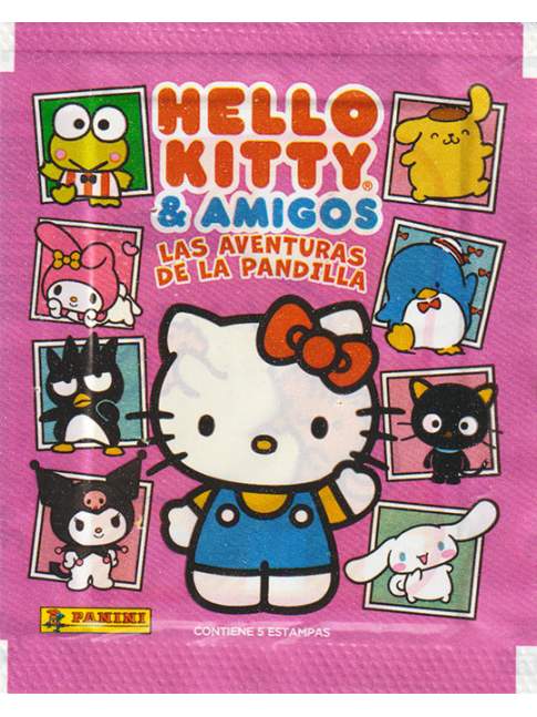 Álbum Tapa Blanda + 50 Sobres Hello Kitty & Amigos Las Aventuras de la Pandilla PANINI