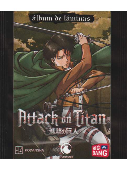 Álbum Tapa Blanda + 50 Sobres Attack on Titan BigBangCopag