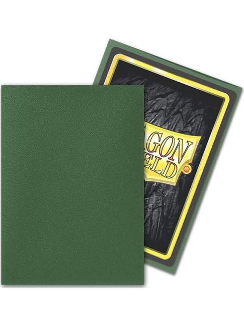 100 Protectores Estandar Mate Forest Green Dragon Shield