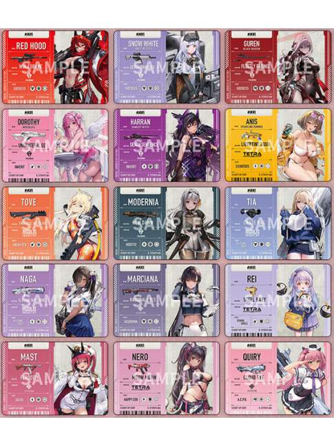 1 Sobre Goddess Of Victory NIKKE Metal Pass Collection Ver.2