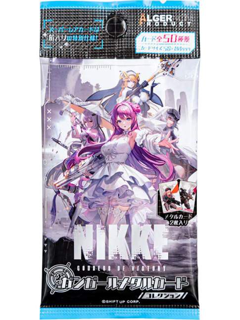 1 Sobre Goddess Of Victory NIKKE Metal Card Collection 2 Tarjetas