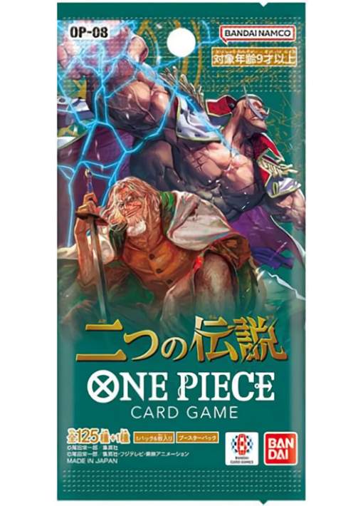 1 Sobre One Piece Card Game OP-08 Two Legends JAPONÉS 6 CARTAS