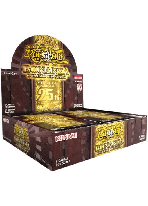 Caja 24 Sobres Bonanza Cuarto de Siglo Yu-Gi-Oh!