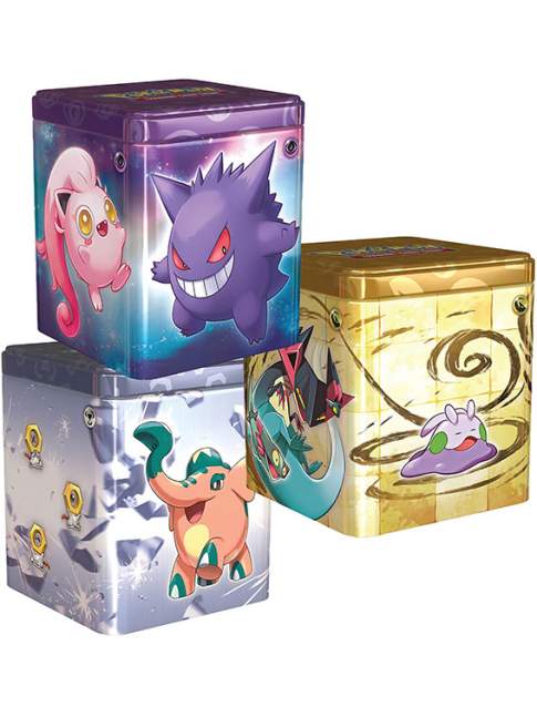 1 Lata Pokémon Stacking Tin Q1 2024 Display MODELO A ELECCIÓN