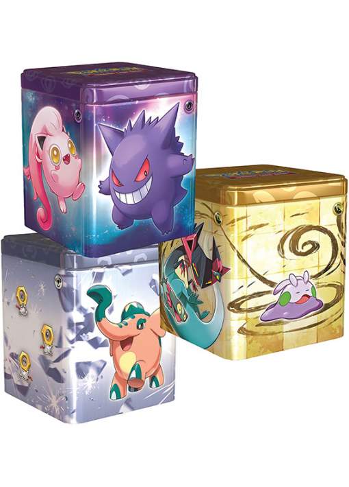 1 Lata Pokémon Stacking Tin Q1 2024 Display MODELO A ELECCIÓN