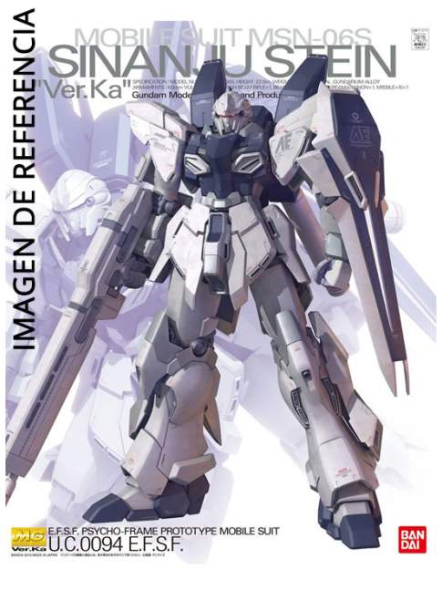 1/100 MG MSN-06S Sinanju Stein Ver.Ka - Gundam Unicorn / MSV * CAJA DAÑADA