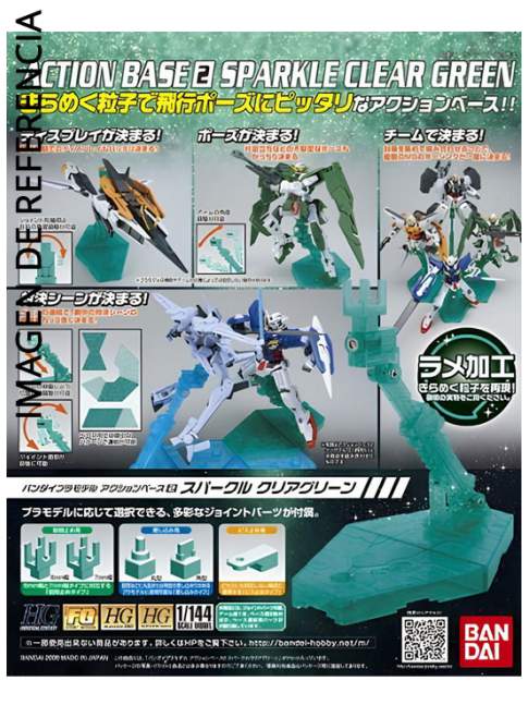 Action Base 2 Clear Sparkle Green