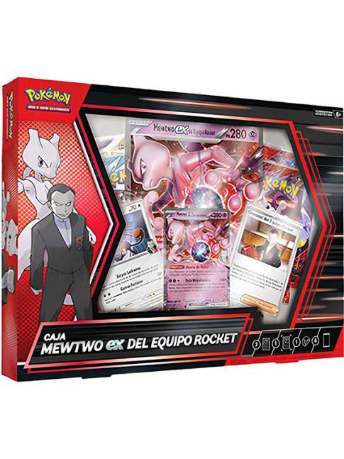 Pokémon Caja Mewtwo ex del Equipo Rocket