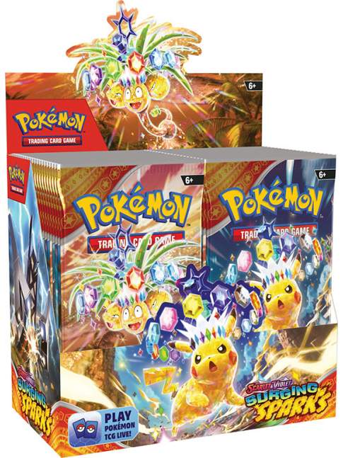 Caja 36 Sobres Pokémon Scarlet & Violet Surging Sparks Booster Box